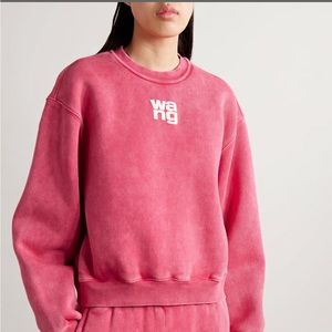 T BY ALEXANDER WANG
Printed cotton-blend jersey sweatshirt